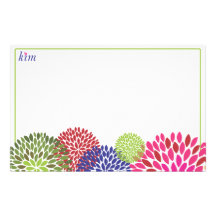 Blumen-Briefpapier Personalisiertes Druckpapier
