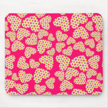 Blumen-Power-Herzen Mousepads