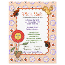 Blumen-und Pflanzen-Verkaufs-Flyer