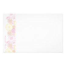 Blumenbriefpapier Individuelle Büropapiere
