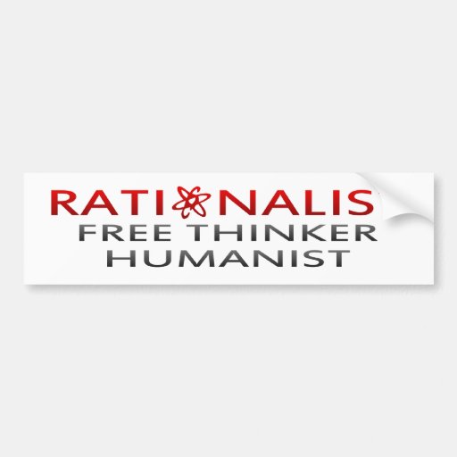 Bmp-rationalistischer, freier Denker, Humanist Autoaufkleber
