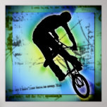 BMX Gebirgsradfahren Plakat