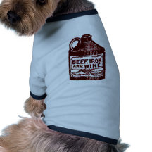 Boeuf, fer et vin tee-shirts pour animaux domestiques