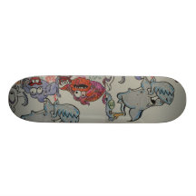 Bois humide de Sharky ! Skateboards Personnalisés