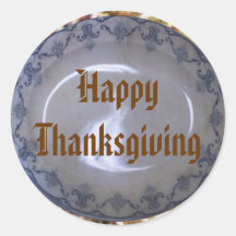 Bon thanksgiving autocollant rond
