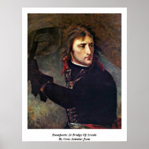 Bonaparte an der Brücke von Arcole durch Gros Anto Plakatdruck