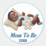 Bonbon-Lächeln - Mamma zum zu sein Runde Aufkleber