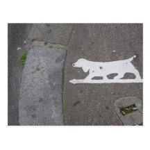 Bord votre chien carte postale