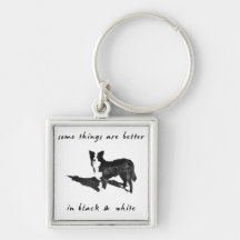 Border collie mieux porte-clefs