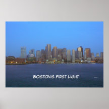 Bostons erstes Licht Poster