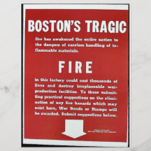 Bostons tragisches Feuer Flyer
