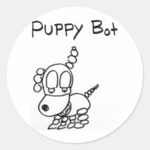 Bot de chiot autocollant