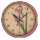 Botanische rosa Lilien-Wanduhr Curtis in 3 Arten