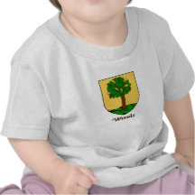 Bouclier de famille en bois t-shirts
