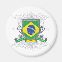 Bouclier du Brésil Magnets Pour Réfrigérateur