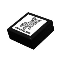 Bouledogue français boîtes à souvenirs