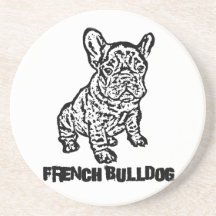 Bouledogue français dessous de verres