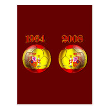 Boules obtenues ? Boules de champions de l'Espagne Cartes Postales