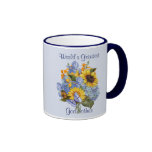 Bouquet d'été - marraine tasses à café