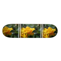 Bourgeon d'or Skateobard de rose jaune Planche À Roulette