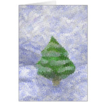 bourrasque de Noël Cartes De Vœux