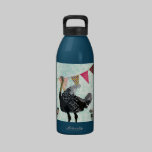 Bouteille bleue de liberté de damassé d'autruche bouteilles