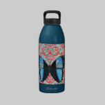 Bouteille bleue de liberté de papillon de Boho bouteilles