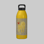 Bouteille de liberté de silhouette de lion d'or bouteilles