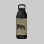 Bouteille de liberté de silhouette de rhinocéros n bouteilles