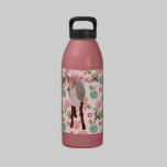 Bouteille florale de liberté de faon assez rose bouteilles