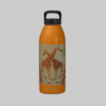 Bouteille orange de liberté de fleur de girafes bouteilles