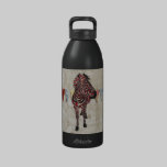 Bouteille rose de liberté de zèbre bouteilles