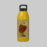 Bouteille rouge d'or de liberté de hibou bouteilles