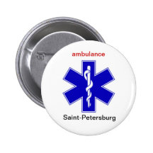 Bouton d'ambulance pour EMT russe Badges
