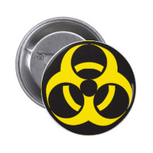 Bouton de Biohazard Pin's Avec Agrafe