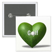 Bouton de carré de conception d'amant de golf badges avec agrafe