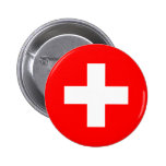 Bouton de drapeau de la Suisse Pin's Avec Agrafe