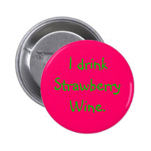 Bouton de vin de fraise badges avec agrafe