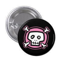 Bouton drôle de crâne badges
