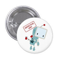 Bouton d'unité défectueuse petit badge avec épingle