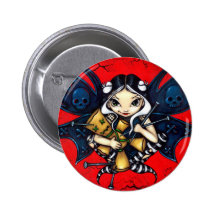 Bouton féerique de vaudou badge avec épingle