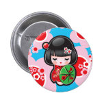 Bouton japonais de poupée de Kawaii Badges Avec Agrafe