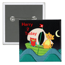 Bouton personnalisé mignon d'âge de comptine pin's