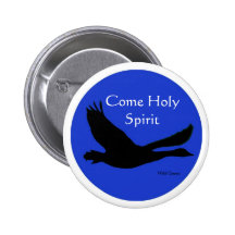 Bouton sauvage d'oie - Saint-Esprit venu Badges Avec Agrafe