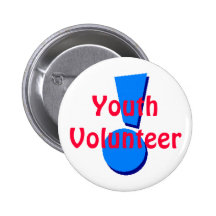 Bouton volontaire de la jeunesse pin's avec agrafe