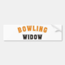 Bowling Widow Autosticker