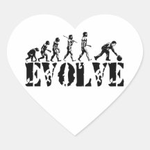 Bowlingbowler-Sport-Evolutions-Kunst Sticker