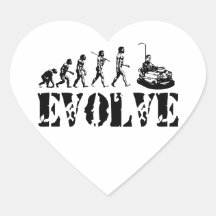 Boxautos Dodgem Spaß-Sport-Evolutions-Kunst Sticker