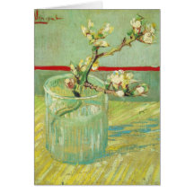 Branches de fleur d'amande de Van Gogh dans un de  Cartes De Vœux