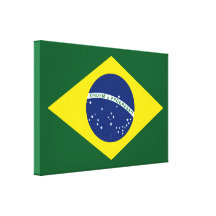 Brasilien-Flagge Gespannte Galeriedrucke